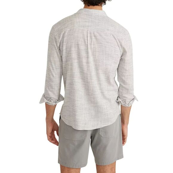 Marine Layer Selvage Striped Long Sleeve Button Front Shirt - XL - Picture 3 of 9